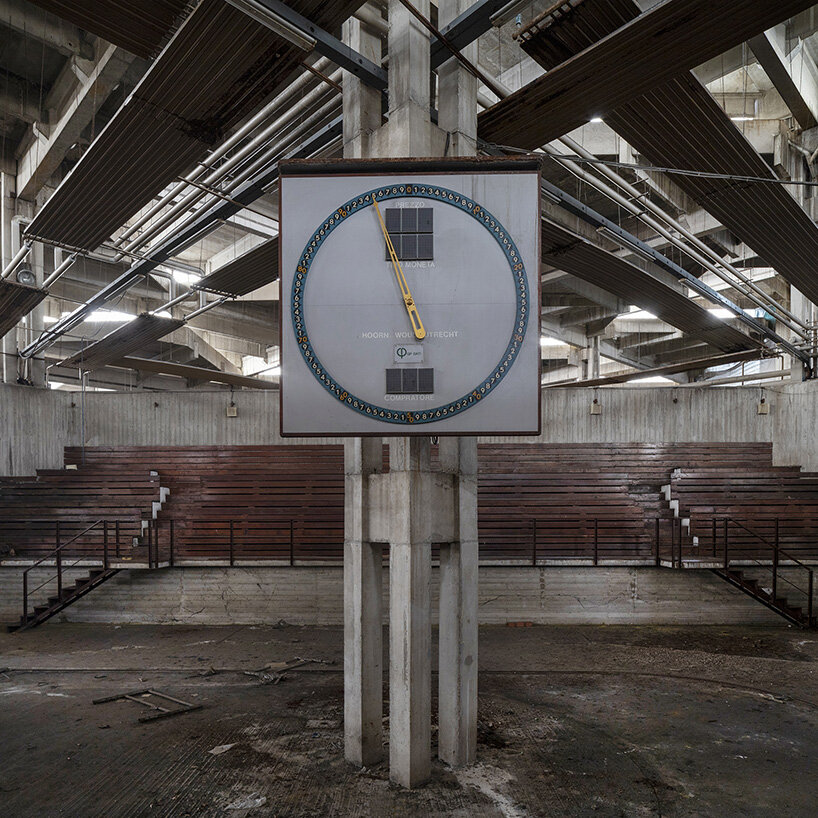 roberto conte captures italy's modernist cattle market in fading concrete form