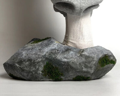 rock shoes by canyaon and bravest are soft, wearable boulders for feet