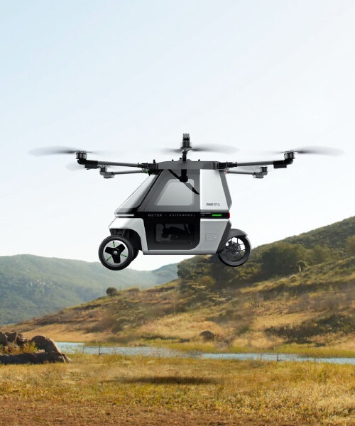 rider in the sky: kuickwheel releases flying tricycle that can hover on its own