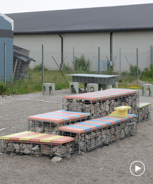 x-trakojan transforms construction waste to public furniture in stockholm's port