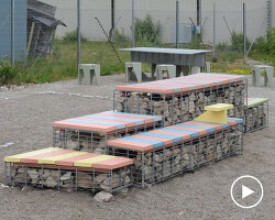 x-trakojan transforms construction waste to public furniture in stockholm's port