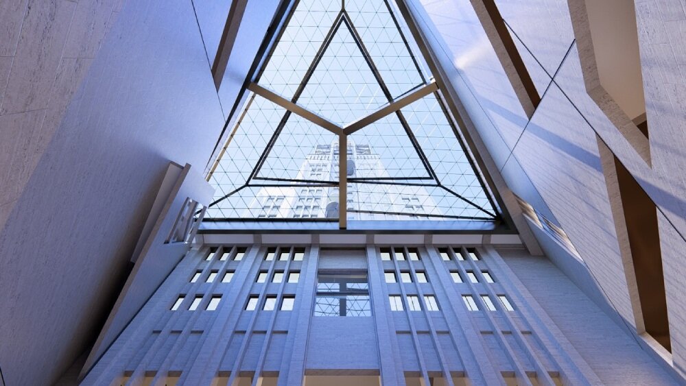 studio libeskind crowns art deco boerentoren tower with observatory overlooking antwerp