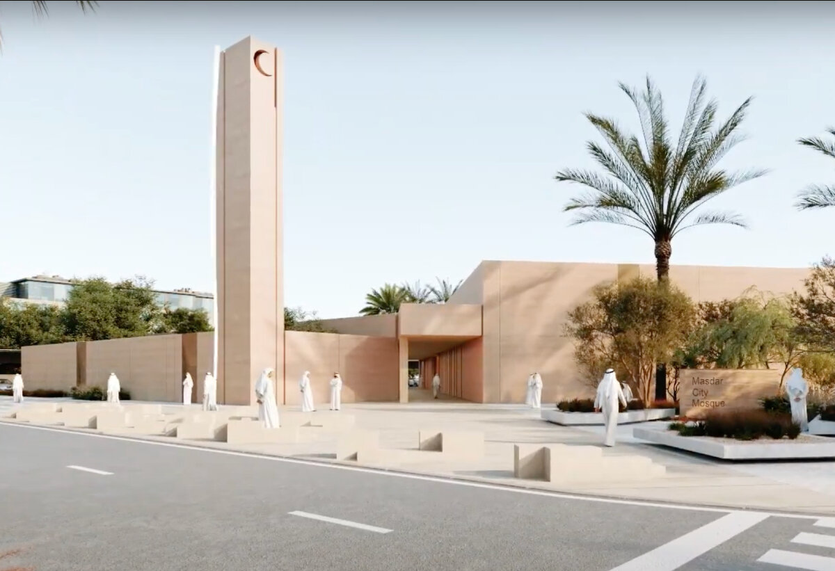 The first Net-zero mosque in the world in Abu Dhabi integrates the earth and passive cooling