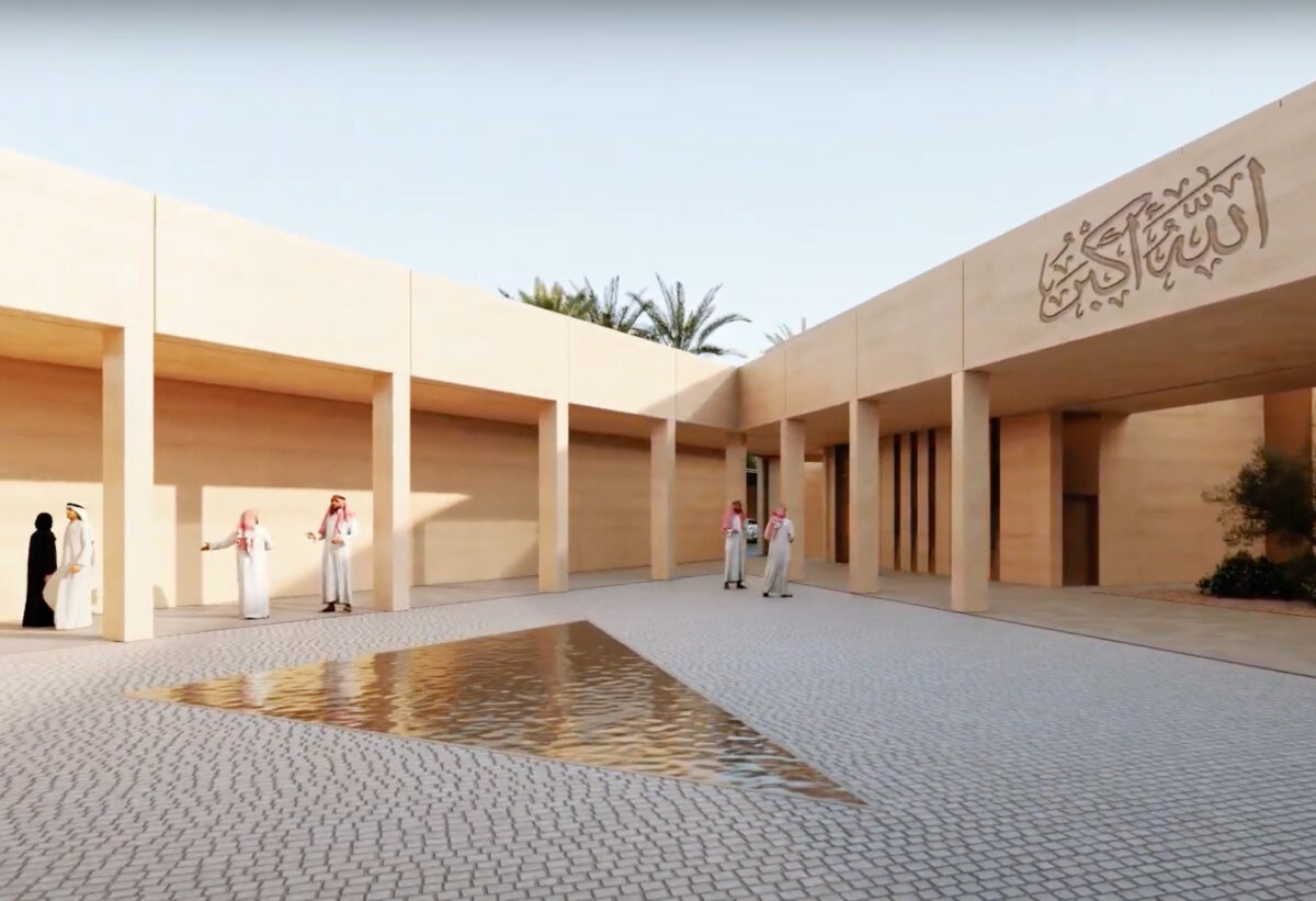 world’s first net-zero mosque in abu dhabi integrates rammed earth and passive cooling