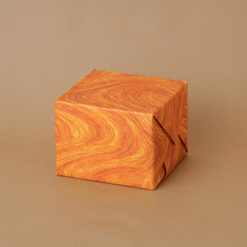 wrapping paper by tsujio ippei makes gifts look like fresh buns straight from the oven