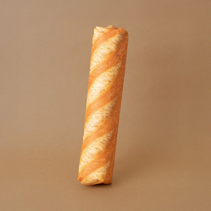 wrapping paper by tsujio ippei makes gifts look like fresh buns straight from the oven