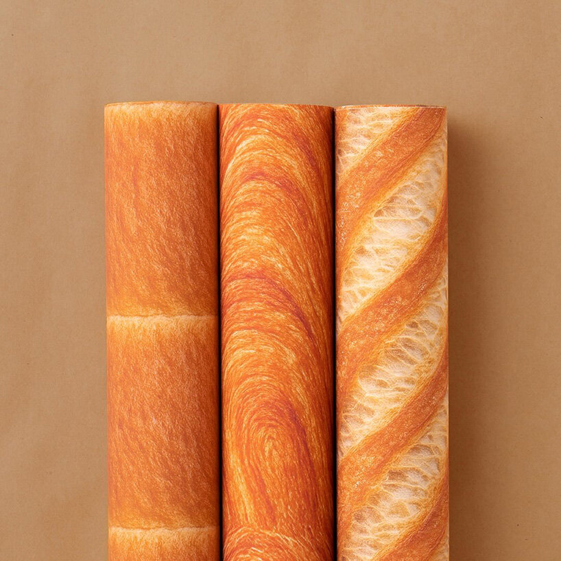 wrapping paper by tsujio ippei makes gifts look like fresh buns straight from the oven