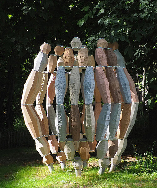 3D printed ceramics tell brussels local stories in pavilion by elise eeraerts & aparicio ronda