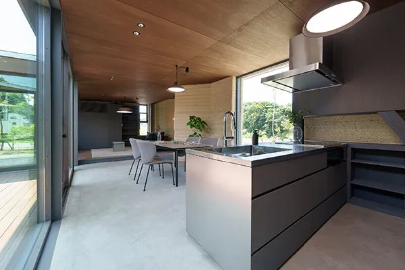 lib work's 3D printed, biodegradable house in japan is made entirely from earth and lime