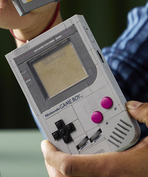 LEGO releases nintendo game boy set complete with cartridges, control pad and buttons