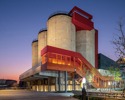 MVRDV restores former cement factory for west bund dream center in shanghai