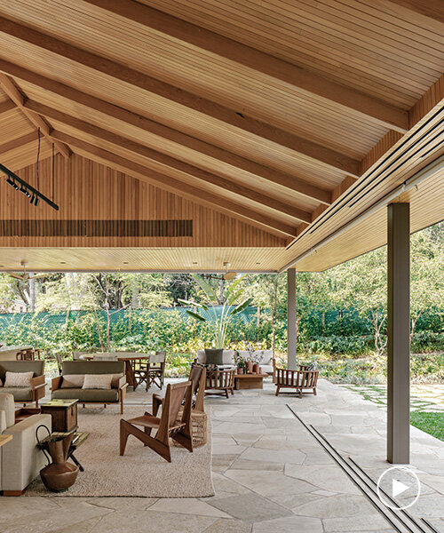 SAAG arquitetura designs PAB house with breezy, curated interiors in rural brazil