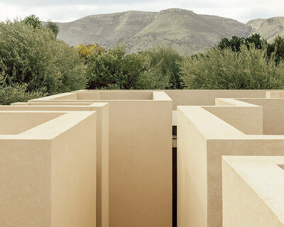 SOLUM studio shapes its coastal 'patio house' as a maze of thick walls in sicily