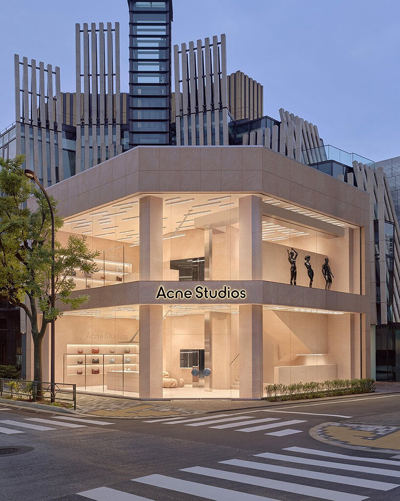 acne studios opens three-story aoyama flagship in tokyo, layered like the city it lives in