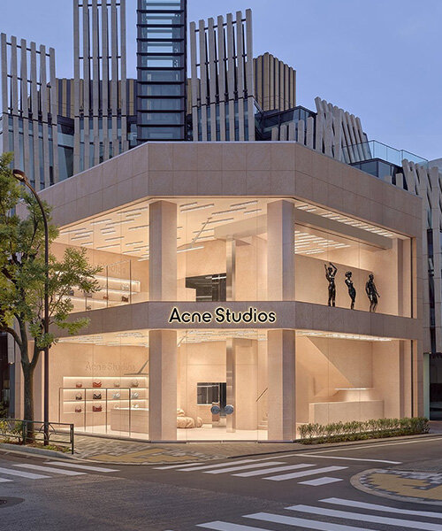 acne studios opens three-story aoyama flagship in tokyo, layered like the city it lives in