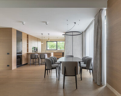 natural finishes pair with clean modern lines at amalia savu's house in romania