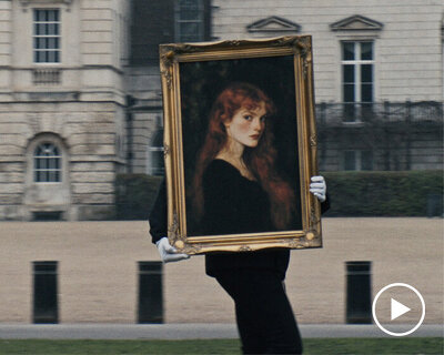 'art walk' video project follows the journey of a painting through london's urban landscape