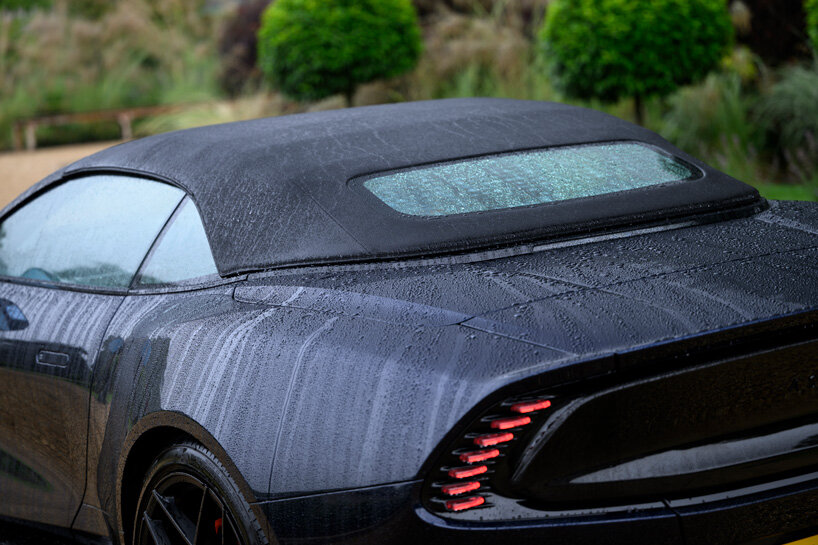 design drive: aston martin vanquish volante convertible exhilarates rain or shine