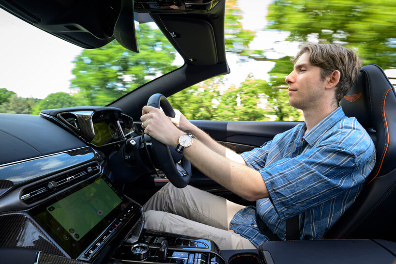 design drive: aston martin vanquish volante convertible exhilarates rain or shine