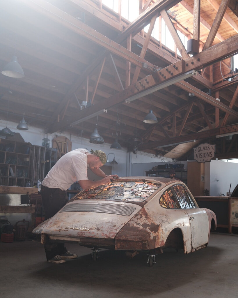 the colored materials fit the car’s windows and front and rear windshields