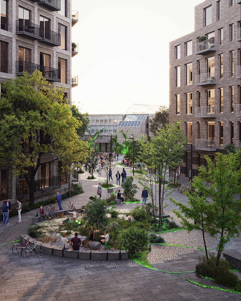 BIG to reactivate three copenhagen plazas with cracked terrain of water, light and greenery