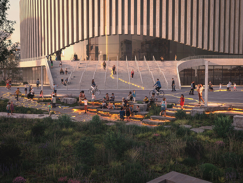 BIG to reactivate three copenhagen plazas with cracked terrain of water, light and greenery