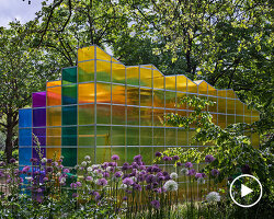 colorful sculptural greenhouses by bigert & bergström visualize future climate scenarios