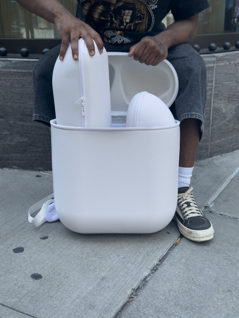 bravest airpods wearable backpack