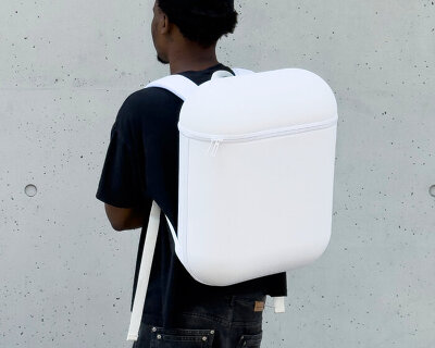 bravest turns apple airpods into wearable backpack with pouches shaped like earbuds