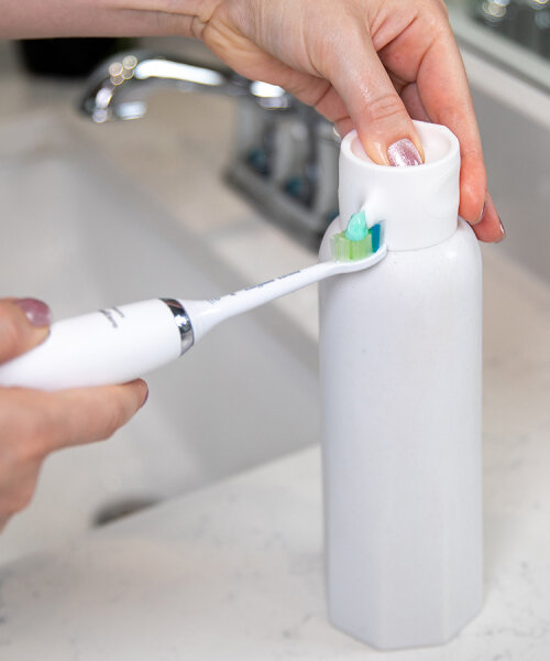 mara pezzotta & chrome cherry's toothpaste dispenser draws on neoclassical sculptures