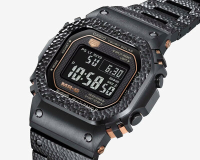 master artisan in japan hand-hammers casio’s MR-G watch from titanium