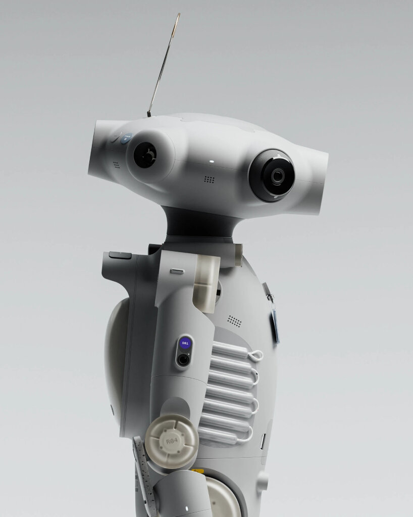 Concepto humanoide Kriket 3000 dibuja el diseño de Robot representa de las décadas de 1950 y 1960