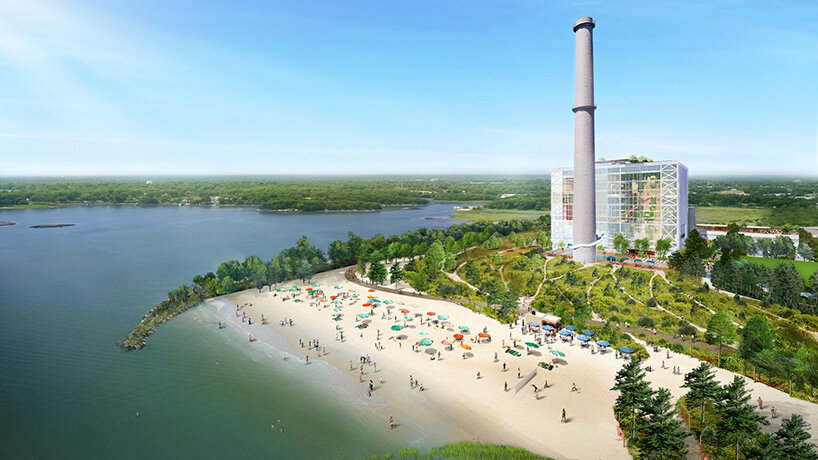 connecticut power plant to be repurposed by bjarke ingels group (BIG) with park by SCAPE