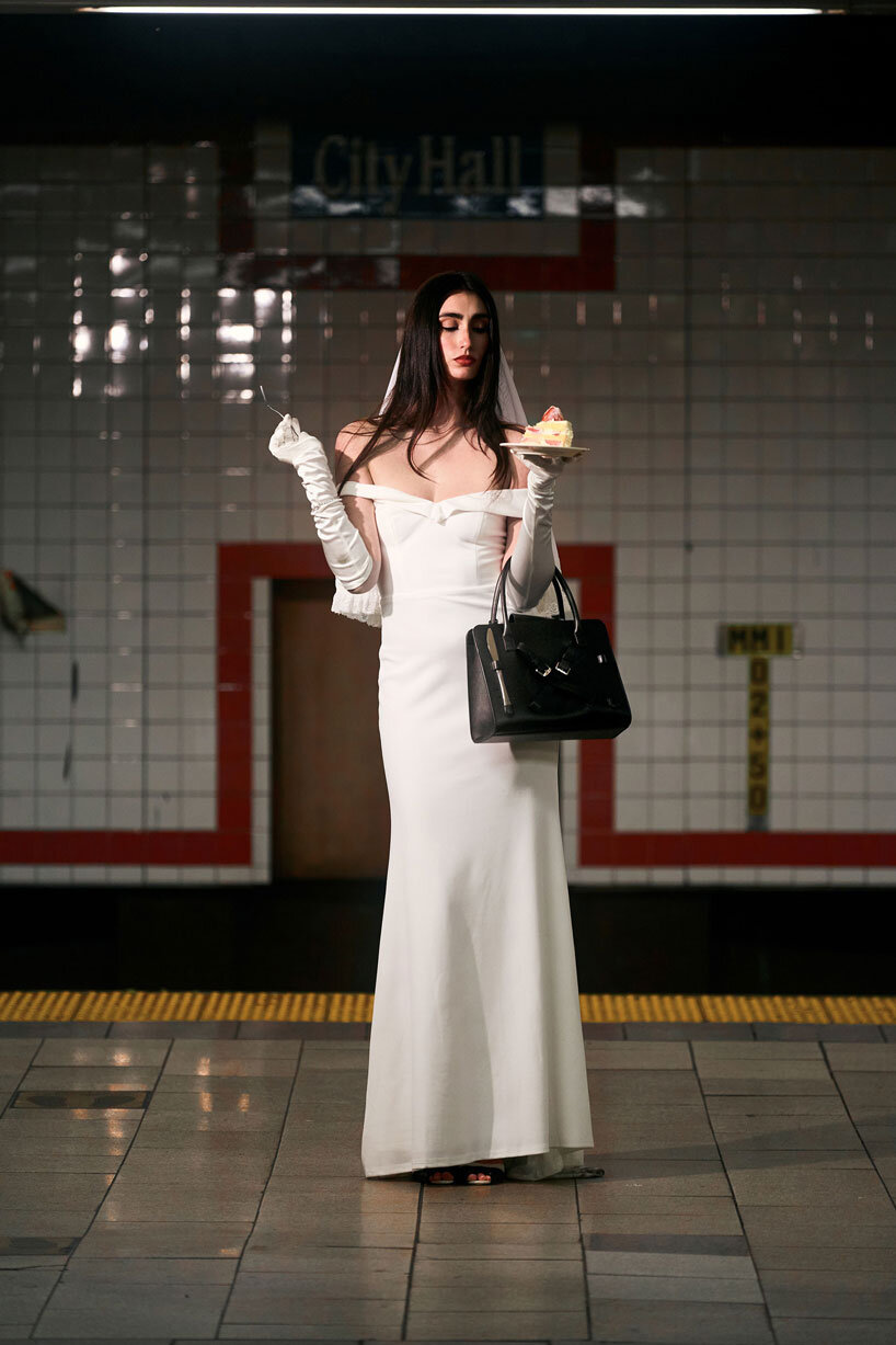 nik bentel's dinner bag sets impromptu tablescape for spontaneous meals on the go