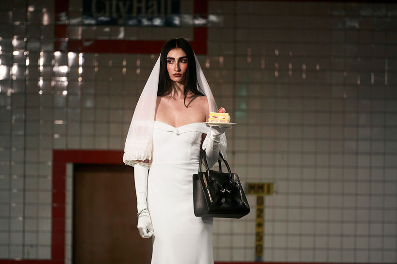 nik bentel's dinner bag sets impromptu tablescape for spontaneous meals on the go