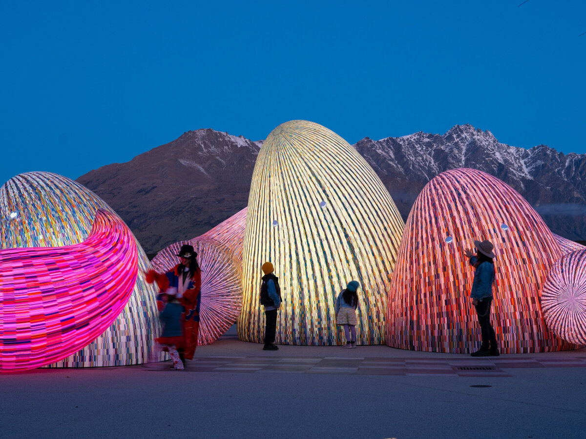 ENESS' glowing AI oracles question digital futures in new