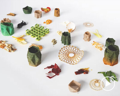 AI-powered 3D printer transforms kitchen scraps into functional objects