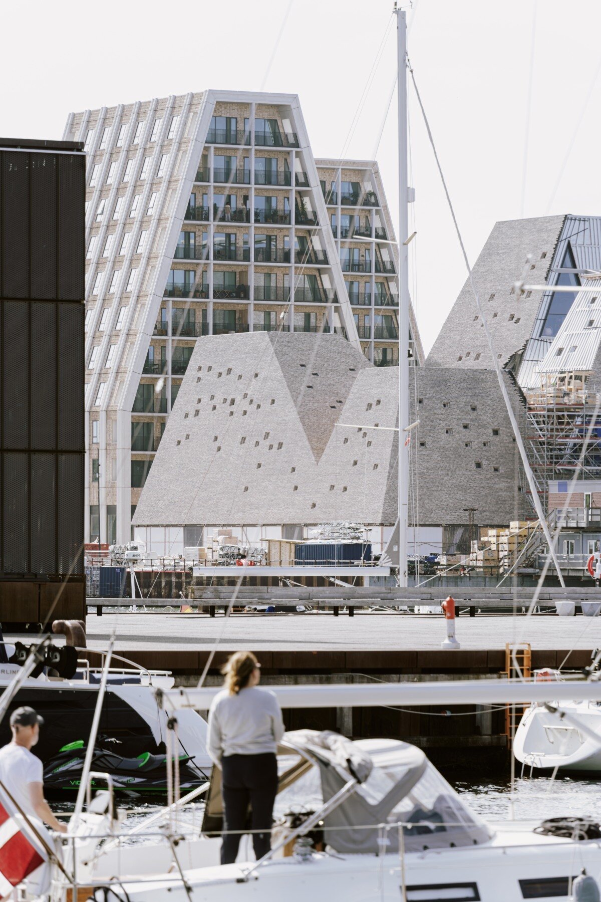 francisco tirado captures progress on kengo kuma's pyramidal culture center in copenhagen