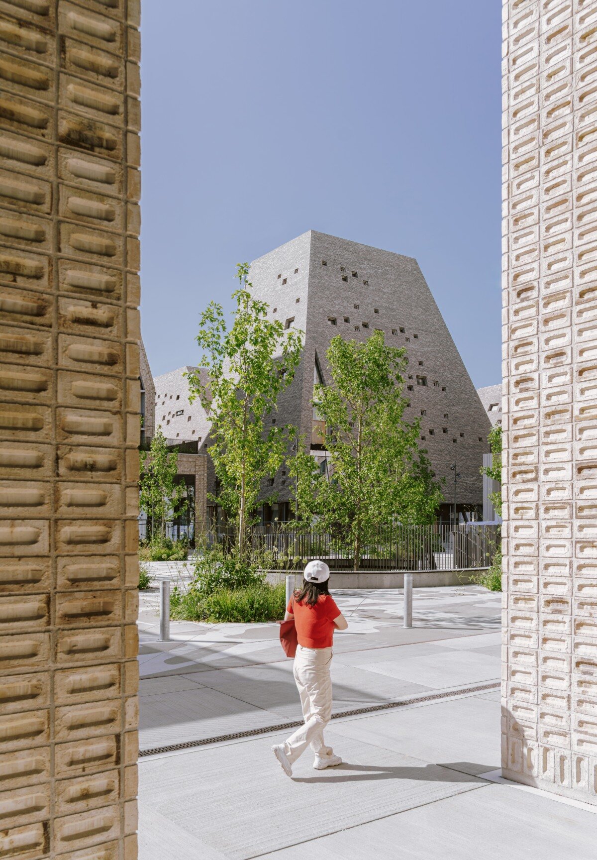 francisco tirado captures progress on kengo kuma's pyramidal culture center in copenhagen