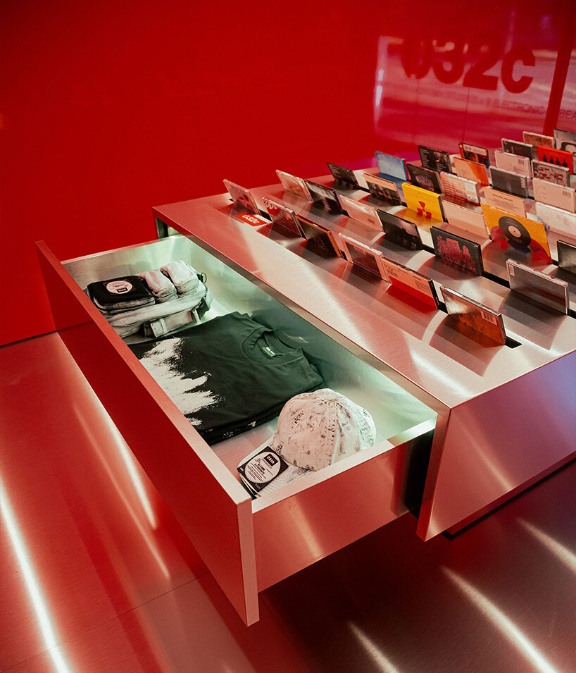 harry nuriev remixes CDs, rave culture and steel into a pop-up sound installation in berlin