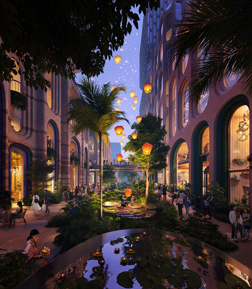 heatherwick studio references thailand's traditional lanterns for new bangkok development