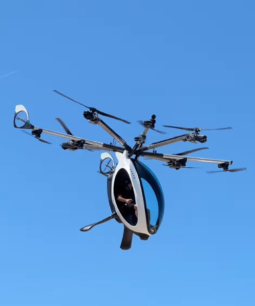 hybrid electric airscooter takes off as single-seater VTOL for solo travelers and flyers