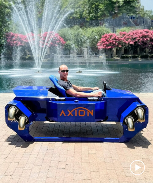 jet-powered personal VTOL axion can transform into a flying racecar or air ambulance