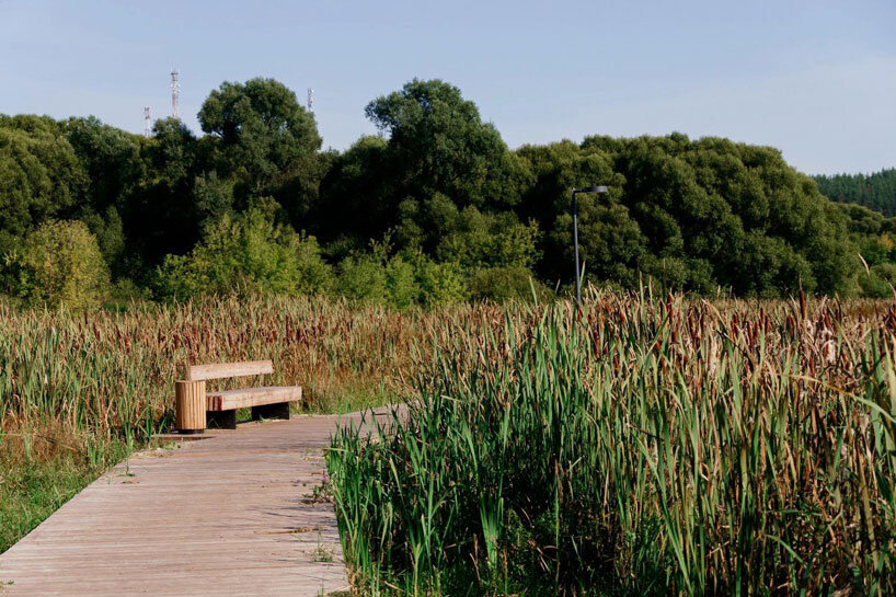 gora architects turns cow pasture into student art park in rural russia