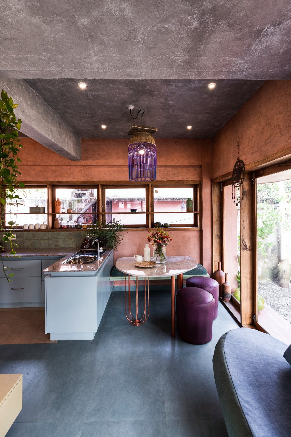 asymmetric brick vaults top NO architects' compact home in kerala, india