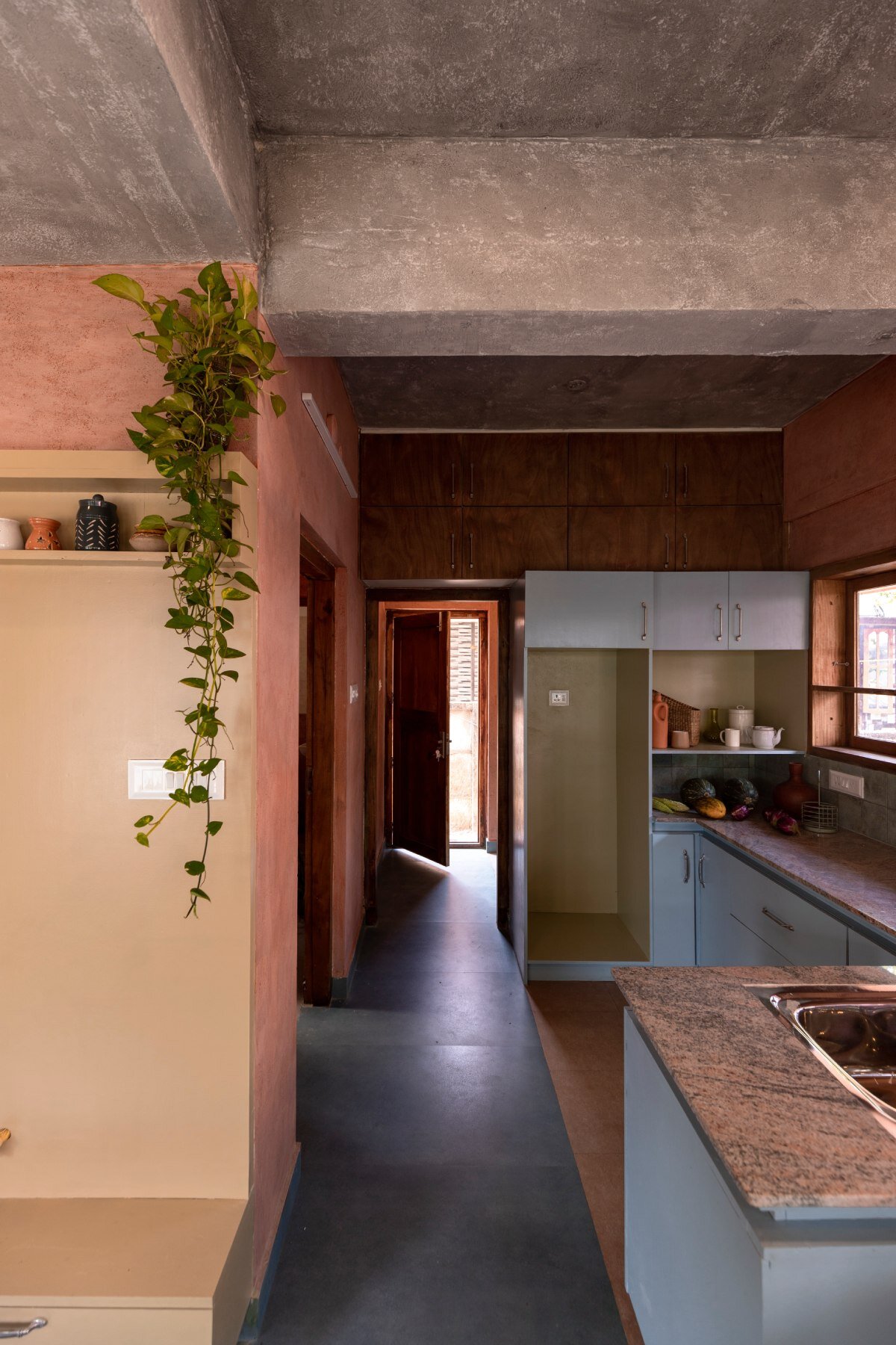 asymmetric brick vaults top NO architects' compact home in kerala, india