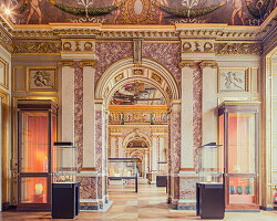 explore the silent and opulent galleries of the louvre through franck bohbot's lens