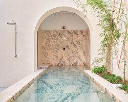 lucas y hernández–gil revives centuries-old spanish house with pool and preserved textures
