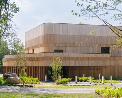 mecanoo's high-tech, timber clad dance theater opens at jacob’s pillow in massachusetts