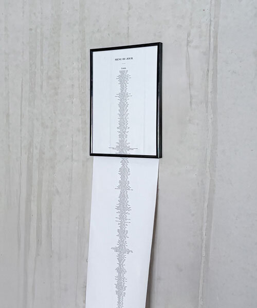 zélé collective turns uber eats' entire menu into 22-meter-long print artwork